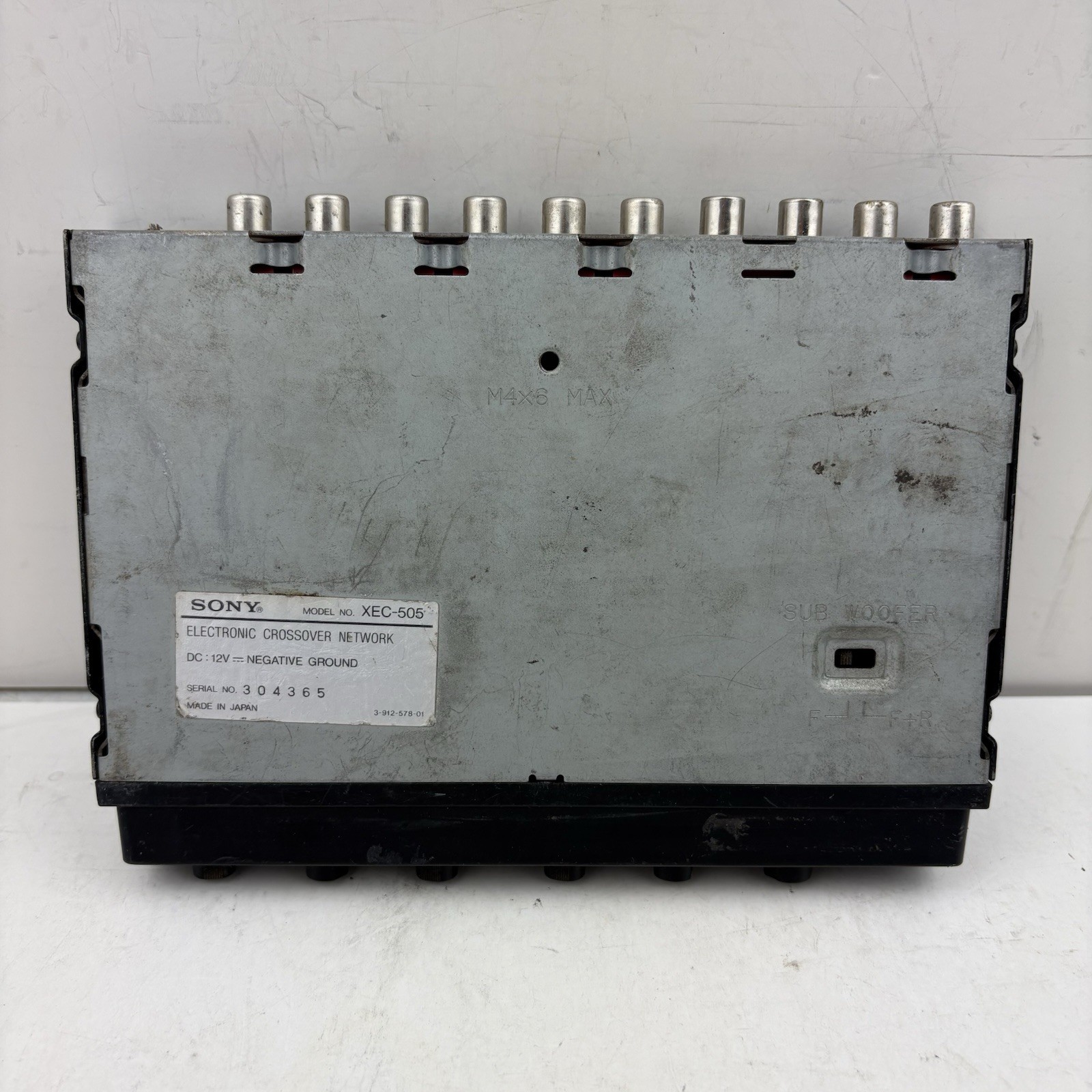 For Parts Untested Sony XEC-505 Stereo Electronic Crossover Network