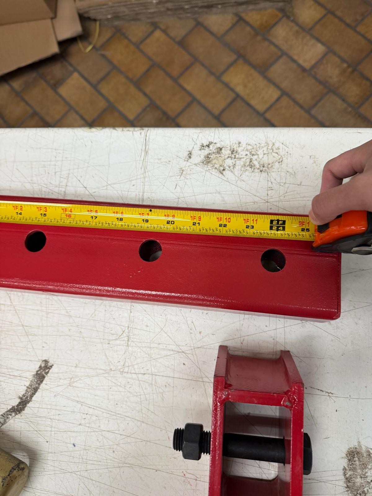 Roof bar attachment with Hydraulic Cylinder for frame puller frame machine