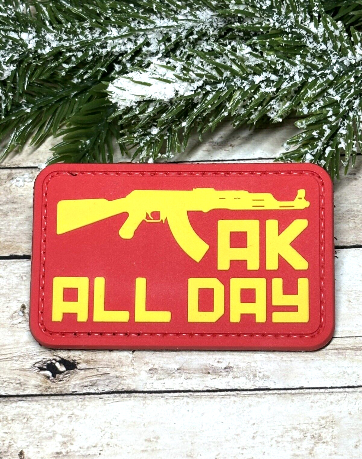 PVC Tactical Patch - AK All Day Patch - Morale Assault Rifle Gun Patch