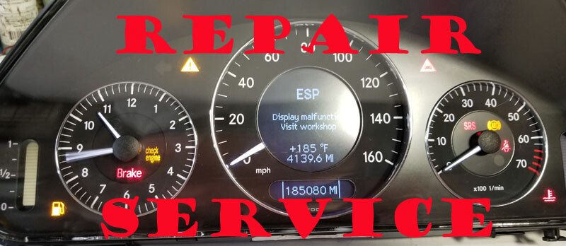 MERCEDES C S CLASS CLK INSTR CLUSTER SOFTWARE & ODOMETER CALIBRATION SERVICE