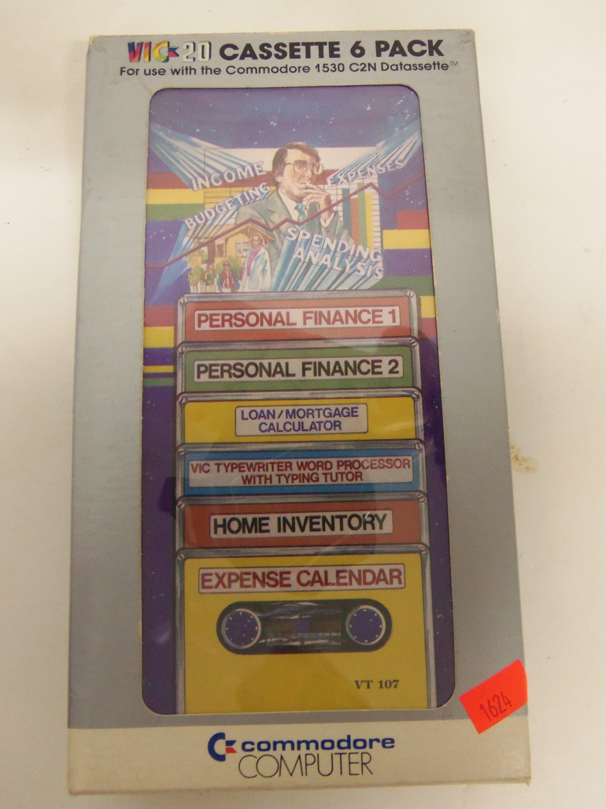 Commodore Computer VIC-20 Cassette 6 Pack Programs in Original Box
