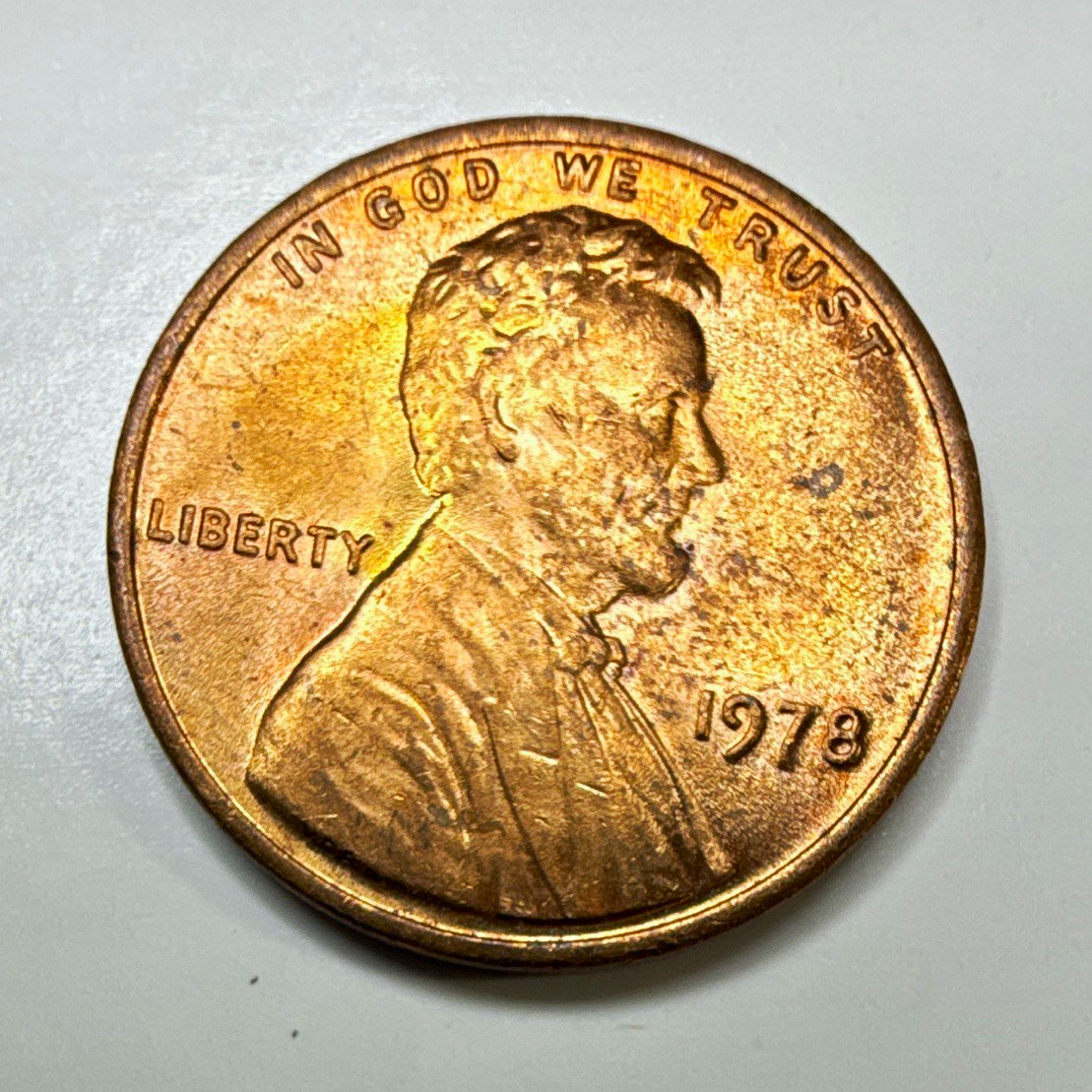1978 Philadelphia Lincoln Memorial Small Cent Copper BN Business Strike KM#201