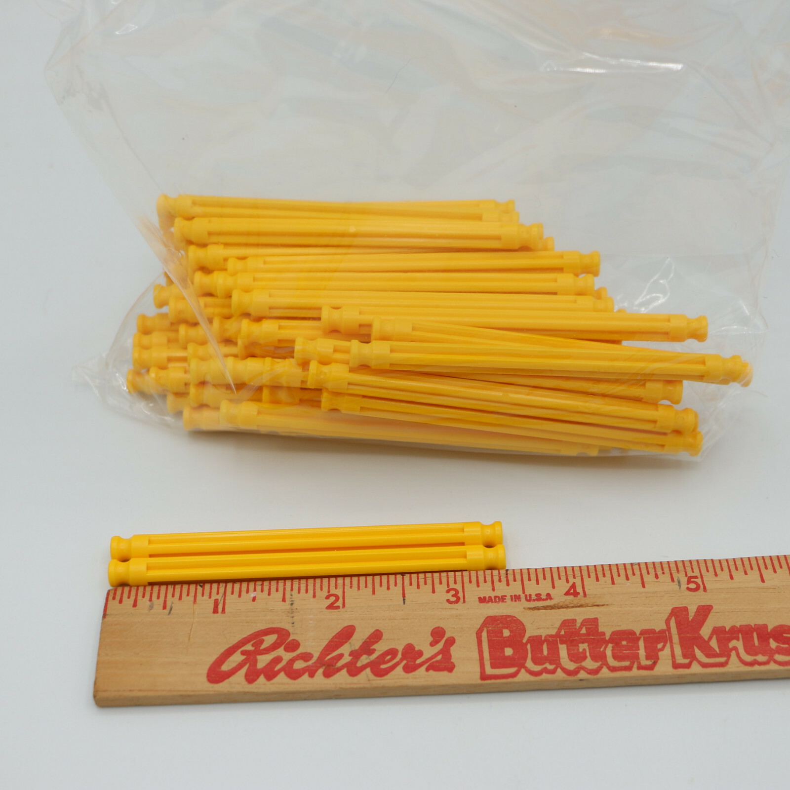53 Shades of Yellow 3 3/8" Standard Connector Rod  KNEX 3D Building Part