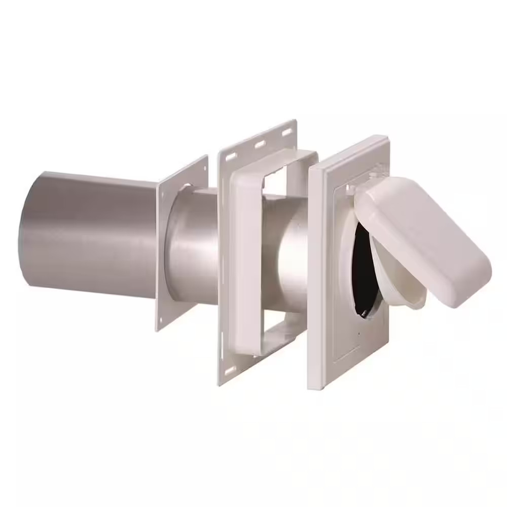 No Pest Wall Air Vent Cover Exhaust Dryer 4 In. J Block Or Wide-Mount Dual Door