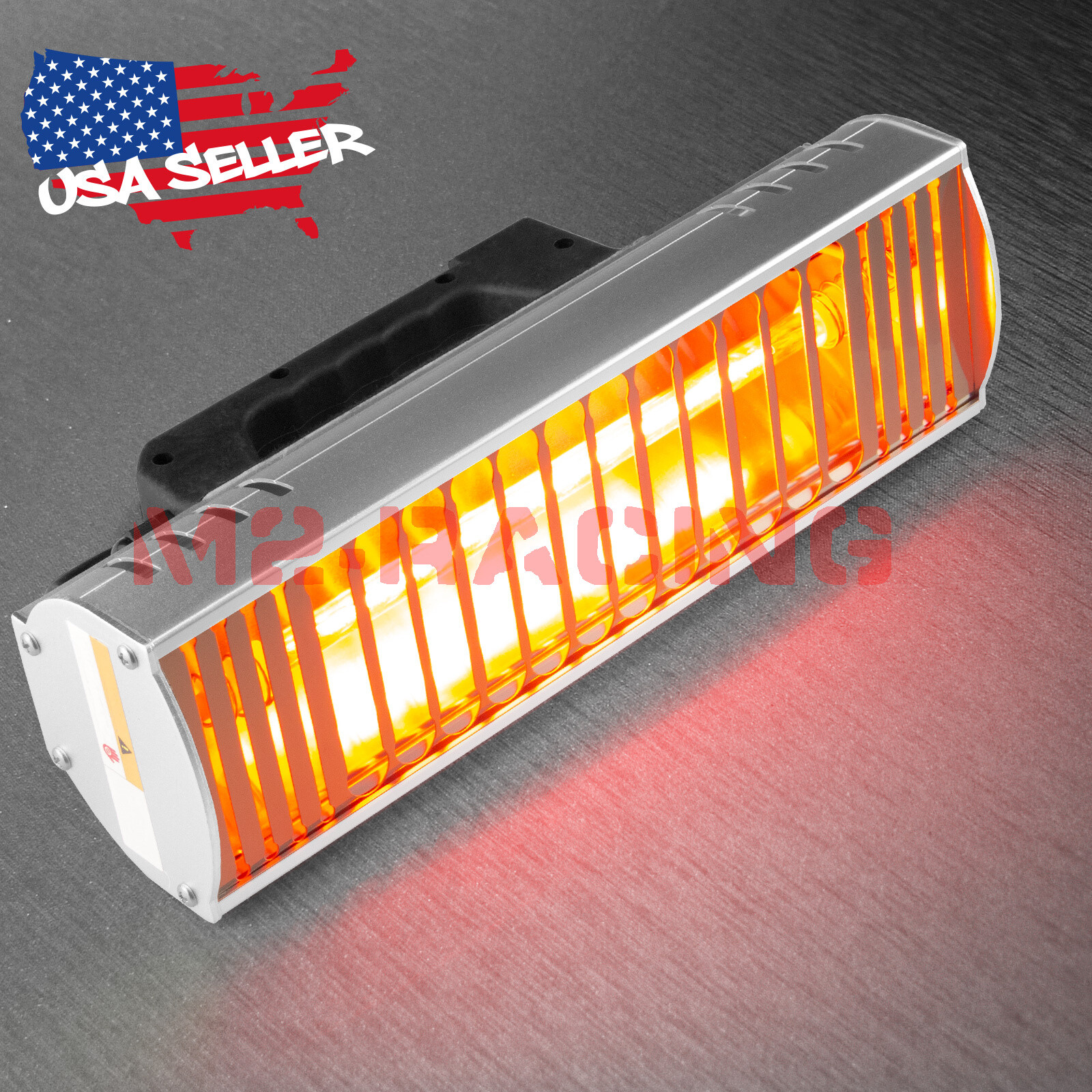 1000W Short Wave Infrared Heat Lamp Handheld Baking Paint Vinyl Wrap Dryer Tool