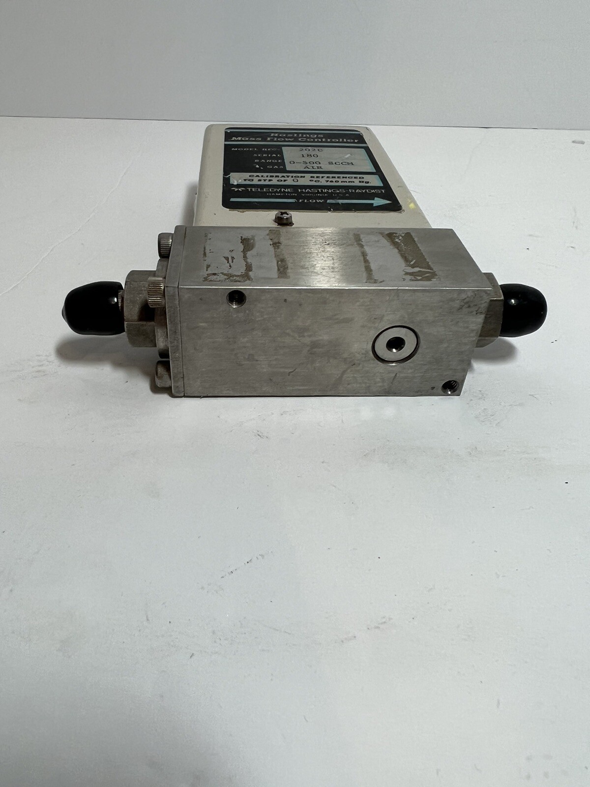 Teledyne Hastings Mass Flow Controller Model 202C, 0-500 SCCM, Air