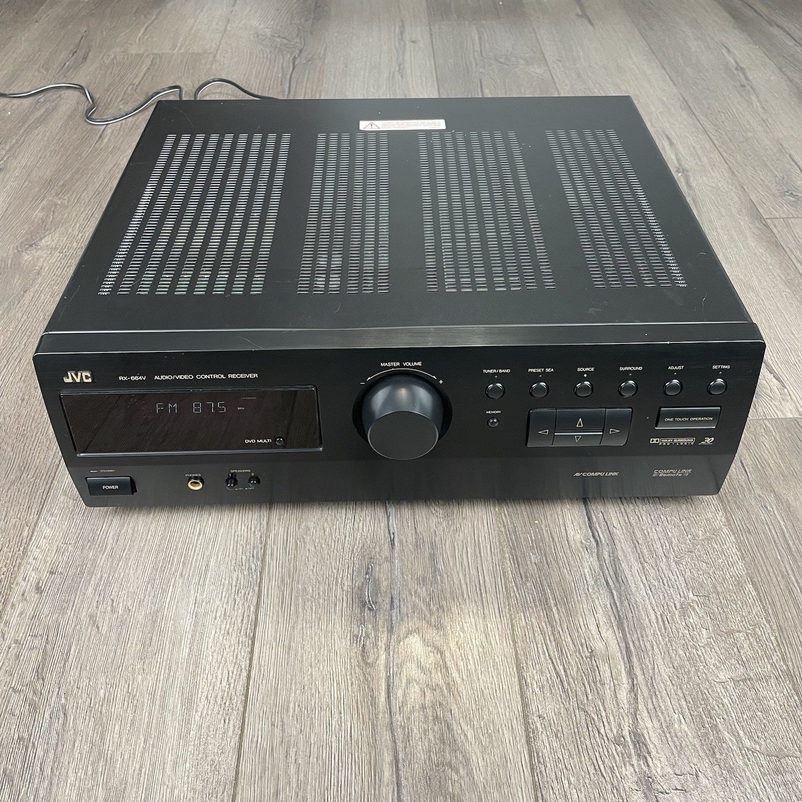JVC RX-664V Receiver HiFi Stereo Vintage Phono Audiophile 5.1 Channel AM/FM.