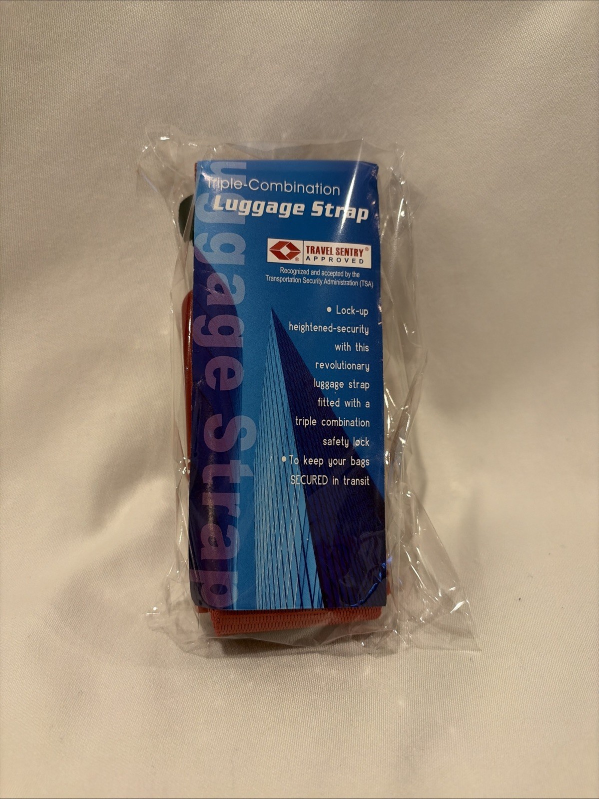 TSA Approved 3 Digit Combination luggage strap Keep Your Bag Secured In Transit.