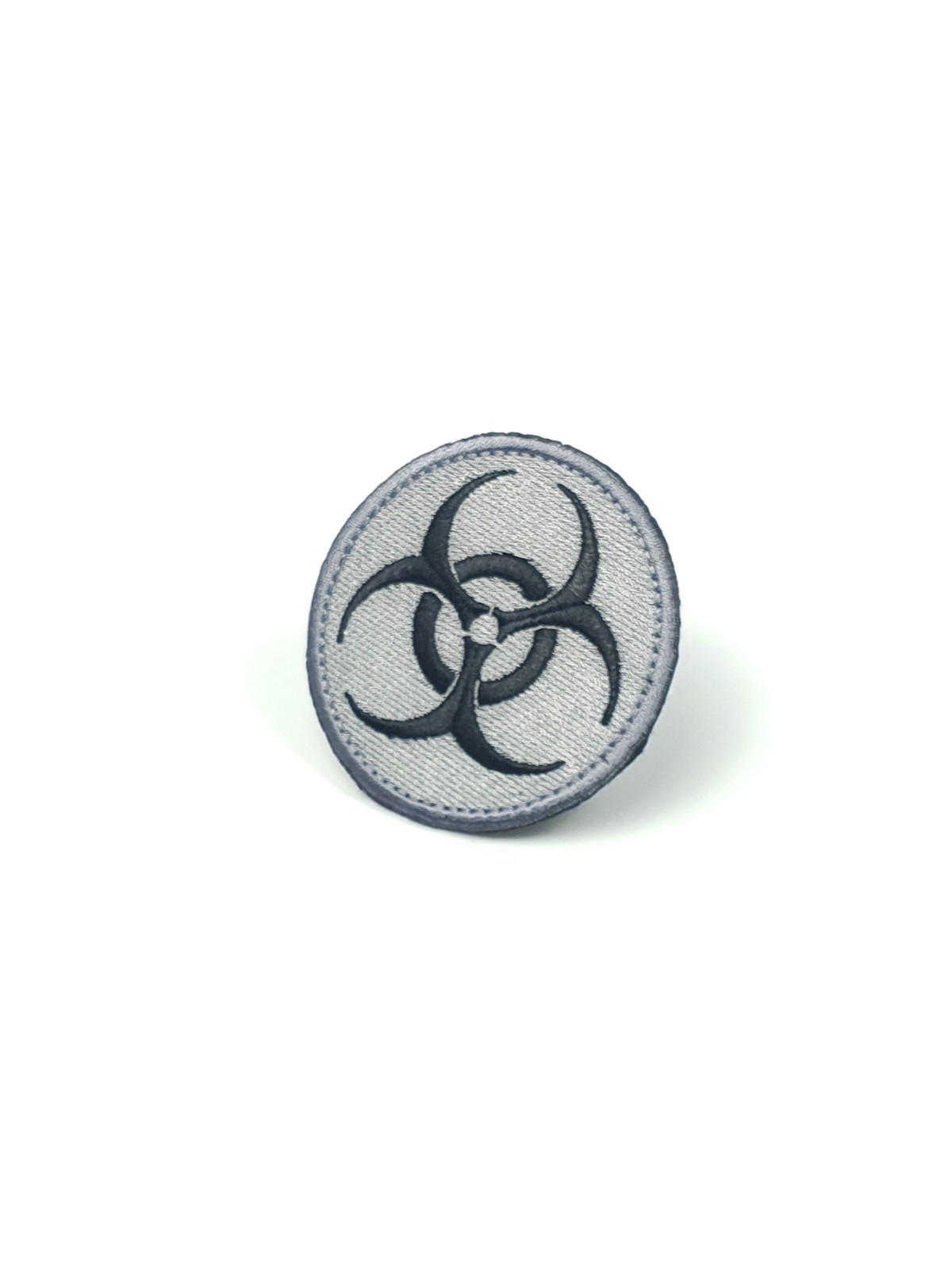 Embroidered Tactical Patch | Biohazard Gray | Hook and Loop | Free Shipping