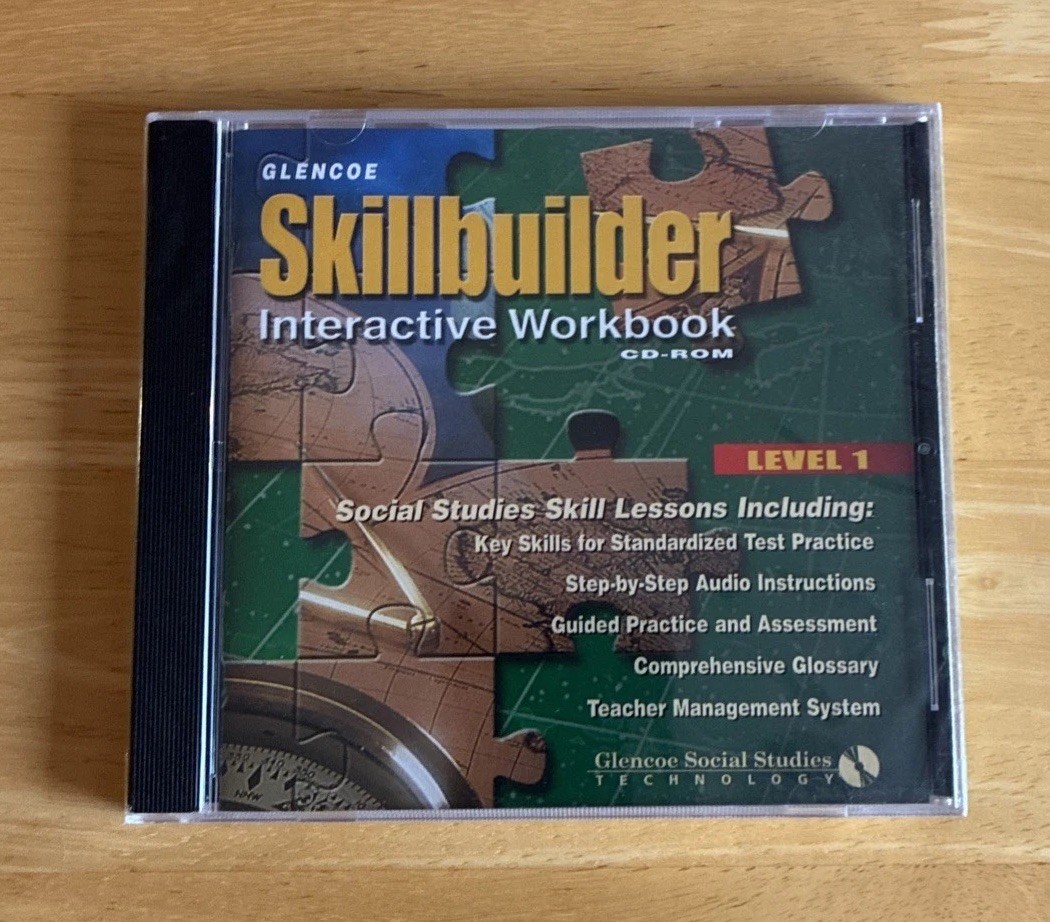 Glencoe Skillbuilder Interactive Workbook CD-ROM  Level 1 Sealed