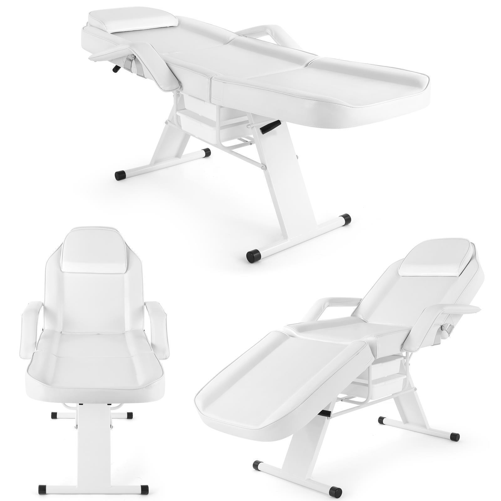 Multi-Purpose 3-Section Facial Bed Adjustable Massage Table With Storage Drawers