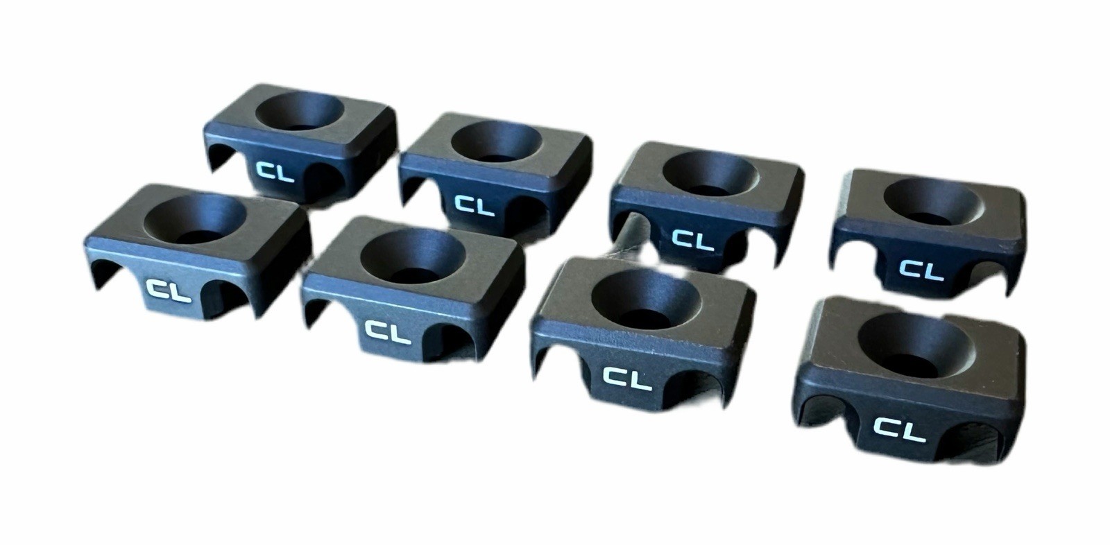 M-LOK Ultra Rugged Cable Management System 6061 Aluminum Anodized 8 Pack