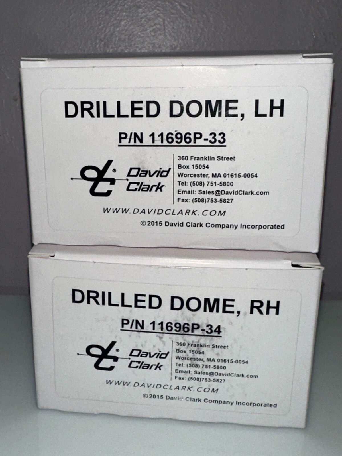 ORIGINAL DAVID CLARK 2 pc. REPLACEMENT DOMES for H-3530, plus others