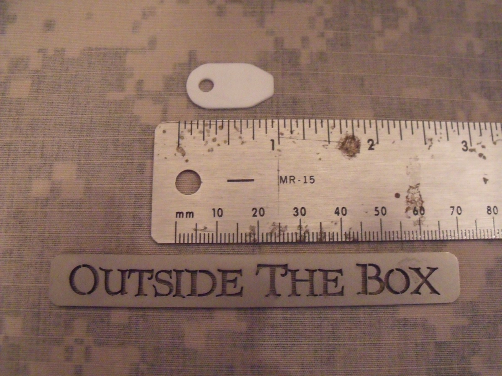 Emergency/Survival:  Ceramic Micro Scraper/Striker, Covert, Non-Metallic, E&E
