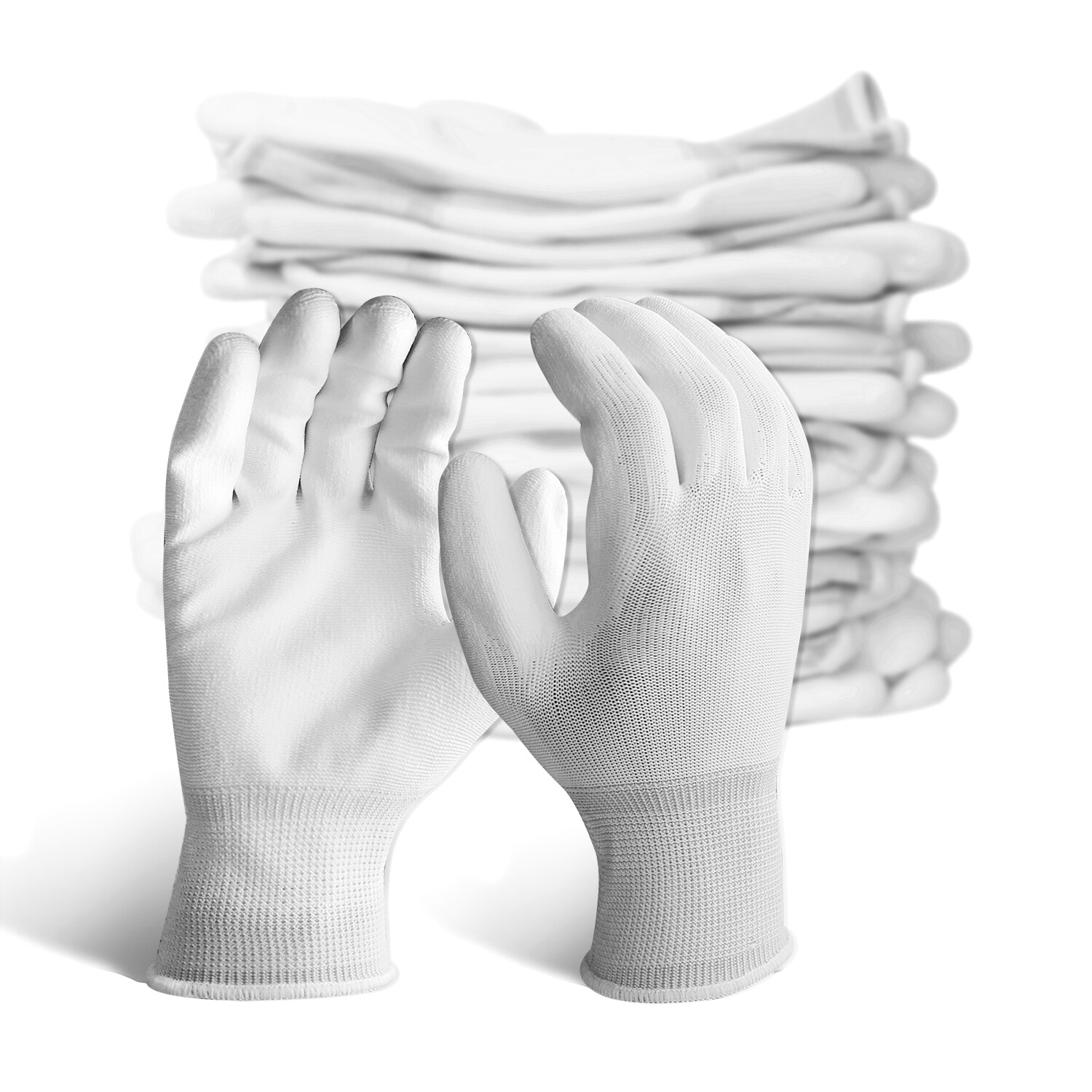 EvridWear 12 Pairs Ultralight Breathable Polyurethane Coated Garden Work Gloves