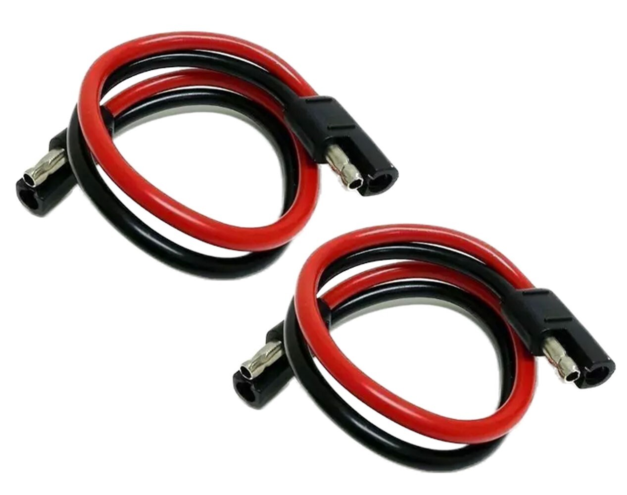 5 Pieces 8 GA Gauge 12" 2 Pin Quick Disconnect Harness Inline Install