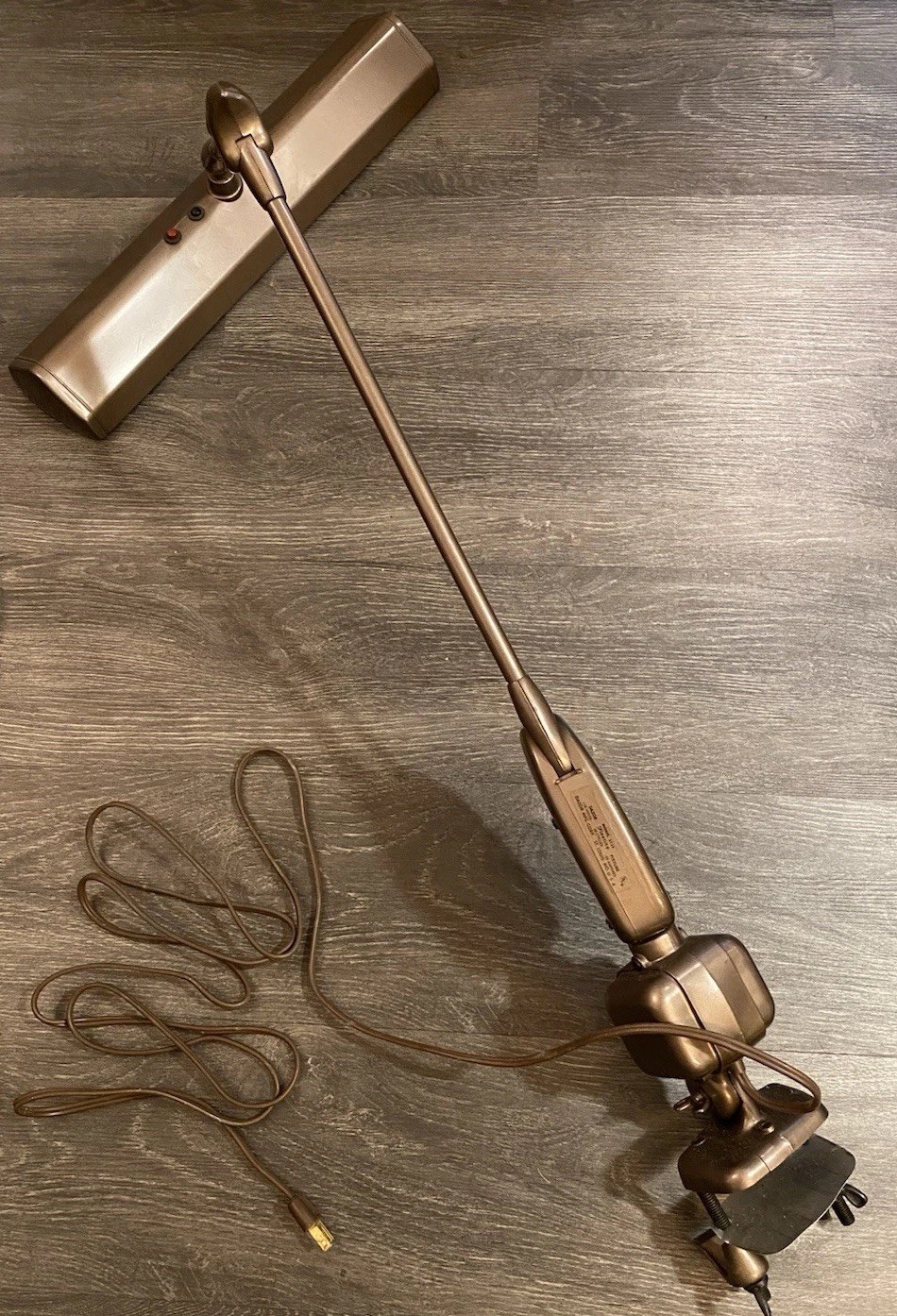 Dazor Floating Fixture 2124 Drafting Lamp Vintage Tested Works Holds Position