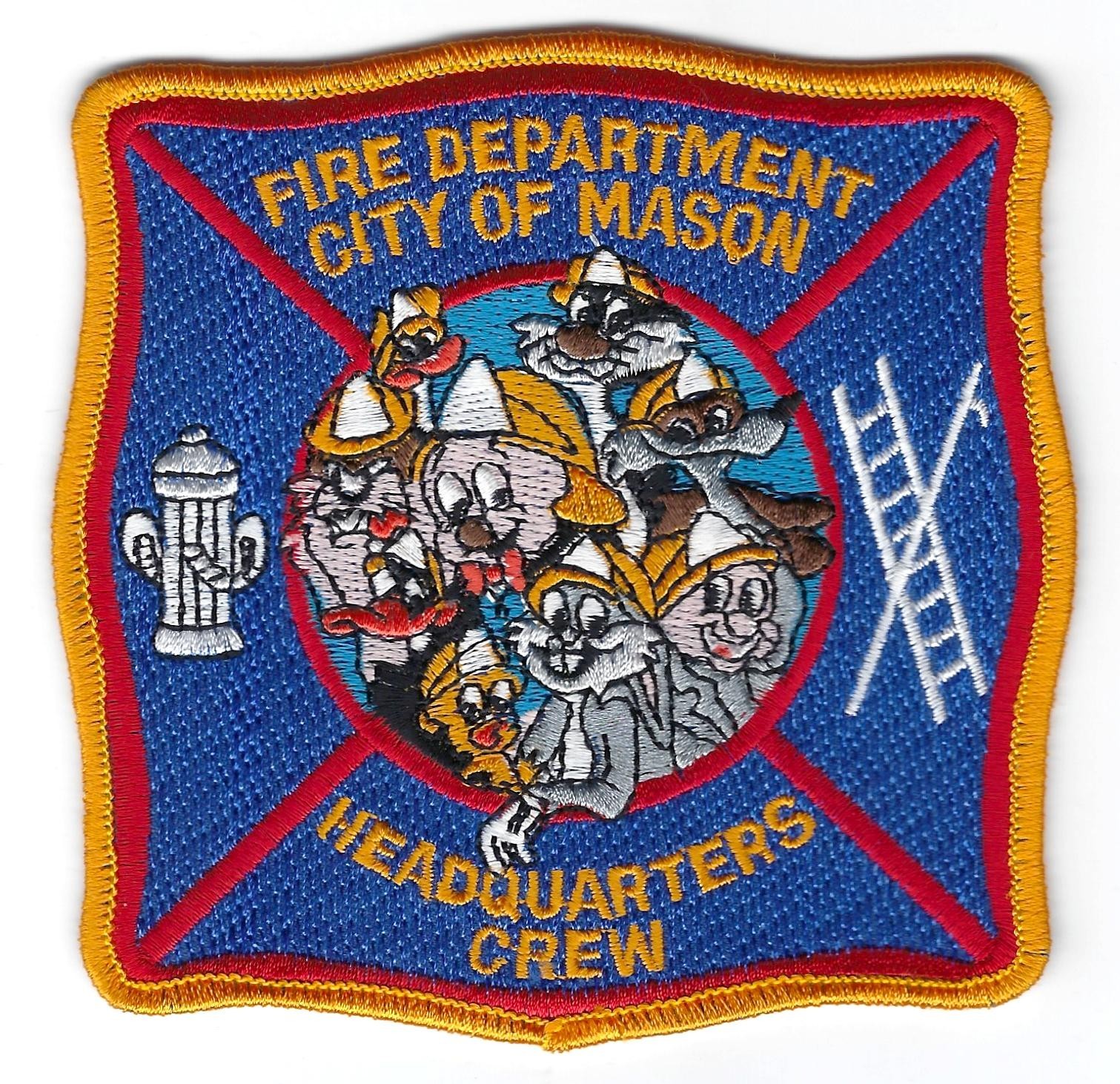 OHIO - City of Mason "Headquarters Crew"  Large Maltese [ Company Patch ]