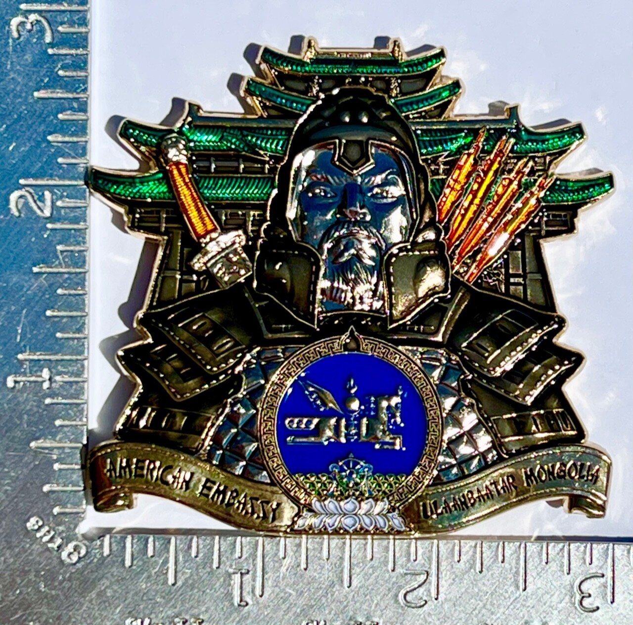 MSG Det Marine Security Guard Detachment Ulaanbaatar, Mongolia Challenge Coin
