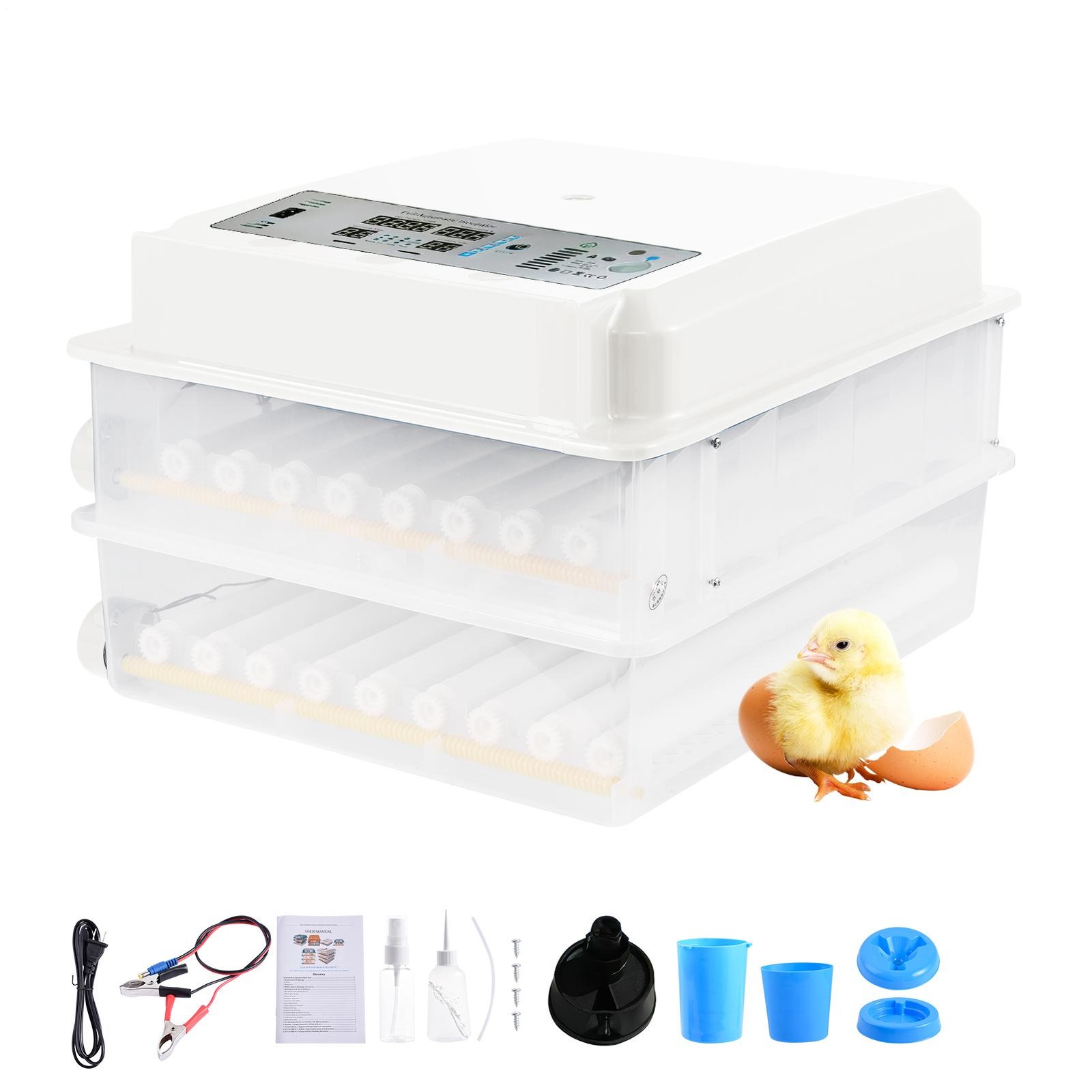 120 Eggs Incubator Automatic Egg Turning Function For Hatching Chicken Quail