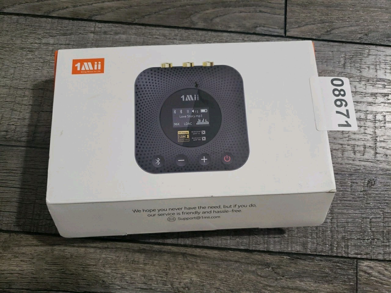 1Mii B06HD+ Hi-Res LDAC Bluetooth 5.3 Receiver for Home Stereo, Hi-Fi Bluetoo...