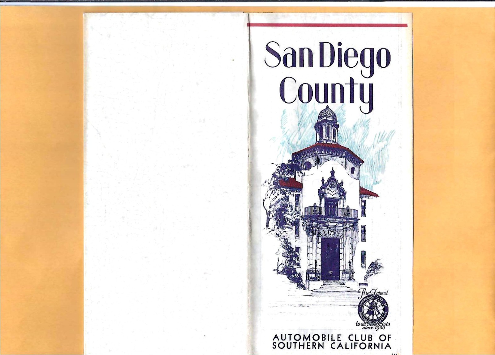 San Diego County Map 1935