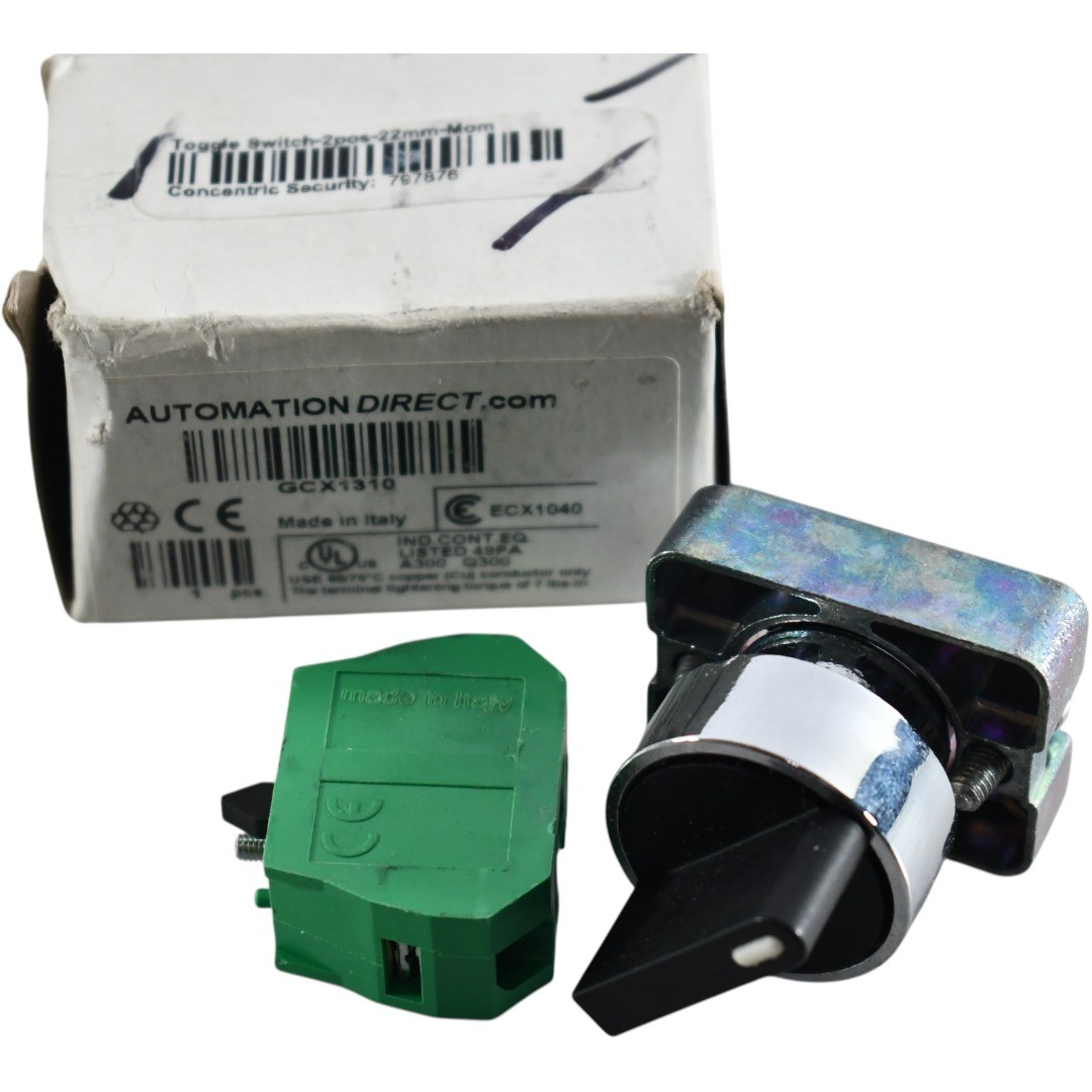 NEW Automation Direct GCX1310 Selector Switch 22mm 2-Position Spring Return