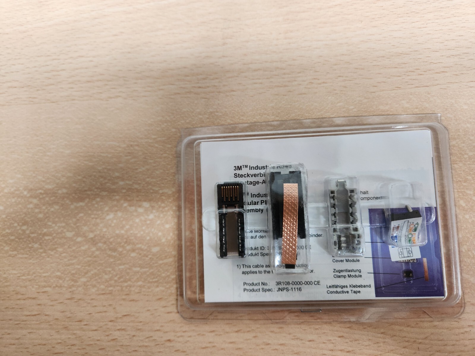 3M Cat5e Straight Cable Mount FTP RJ45 Connector Plug-3R108-0000-000CE BRAND NEW