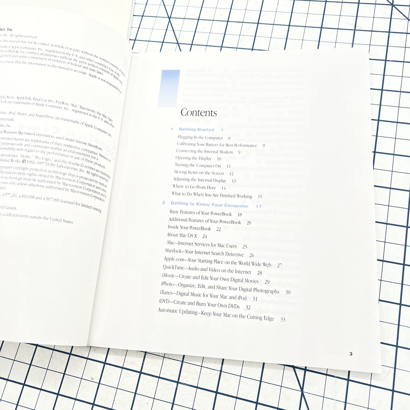(2) Apple Computer Manuals PowerBook G4 Getting Started Power Mac G5 User Guide