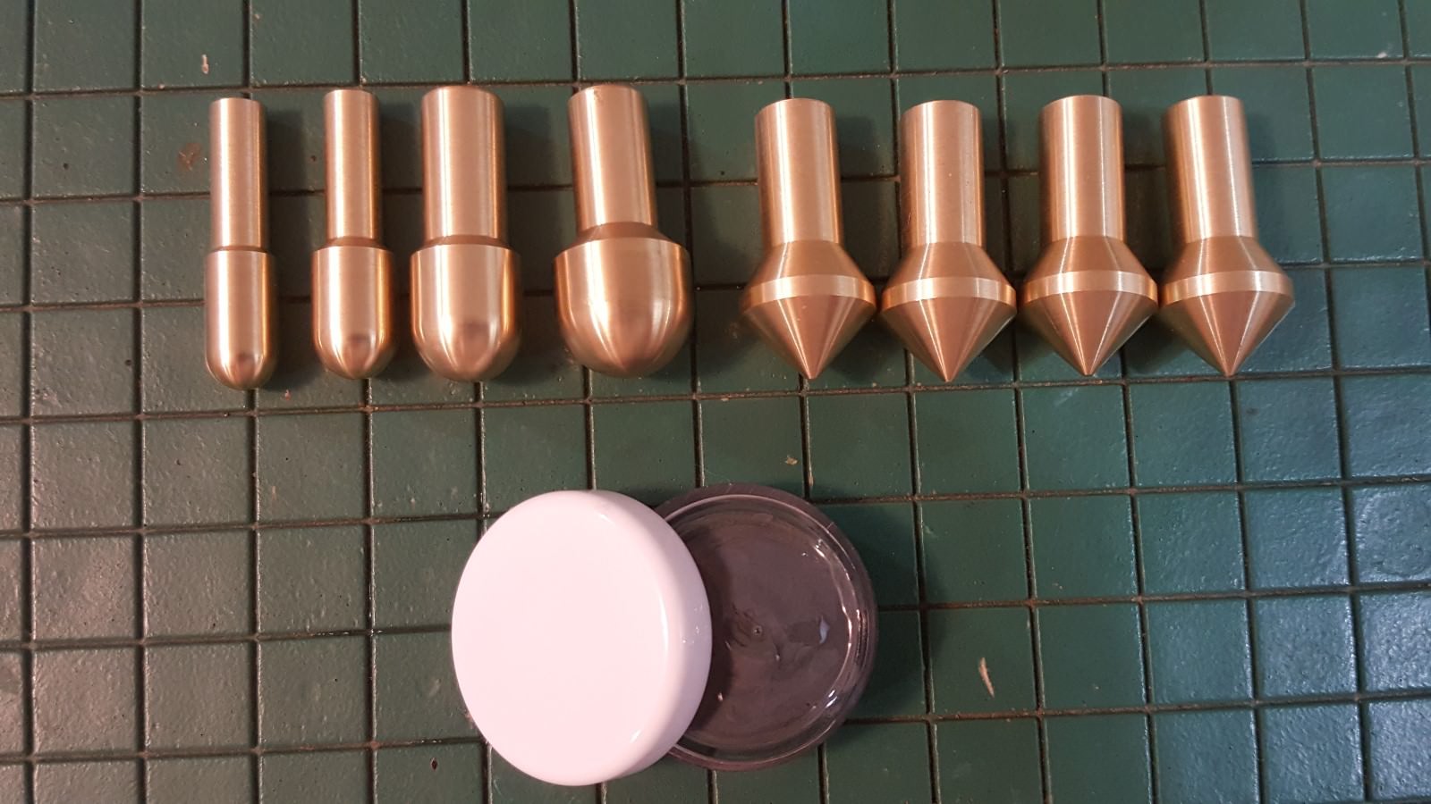 Gunsmith Tools 8 Brass Muzzle Laps-Rifle Or Pistol Crowning Kit - Lapping Crown