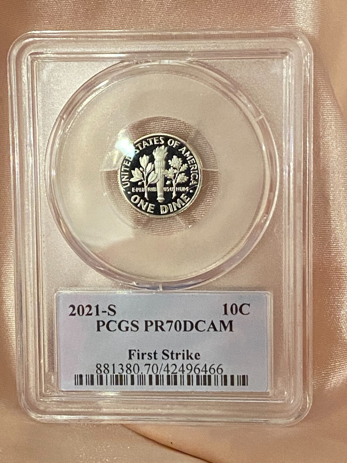 2021-S      Dime       PCGS PR 70 DCAM