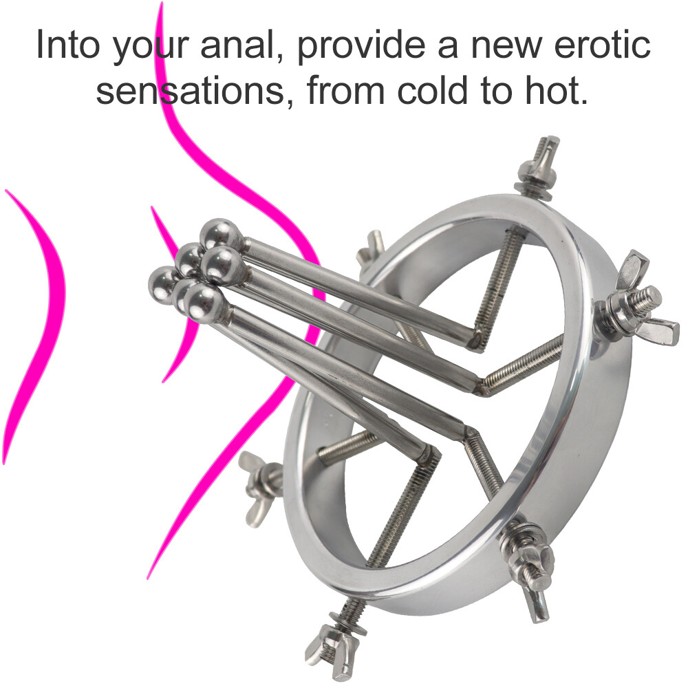 Huge Plug Extreme Spreader stretcher Vaginal Speculum Chastity Device Adjustable