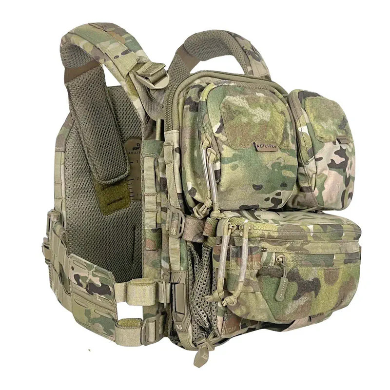 Agilite Micro MAP Rear Hydration Panel Compatible Plate Carriers MULTICAM BLACK
