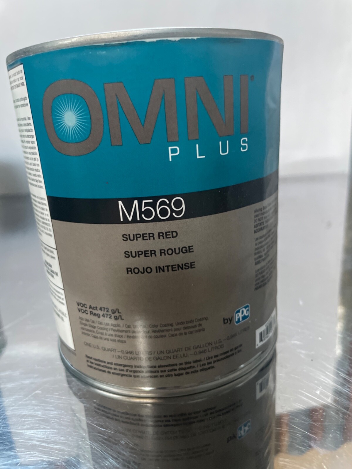 Omni Plus M569 Super Red 1 quart New