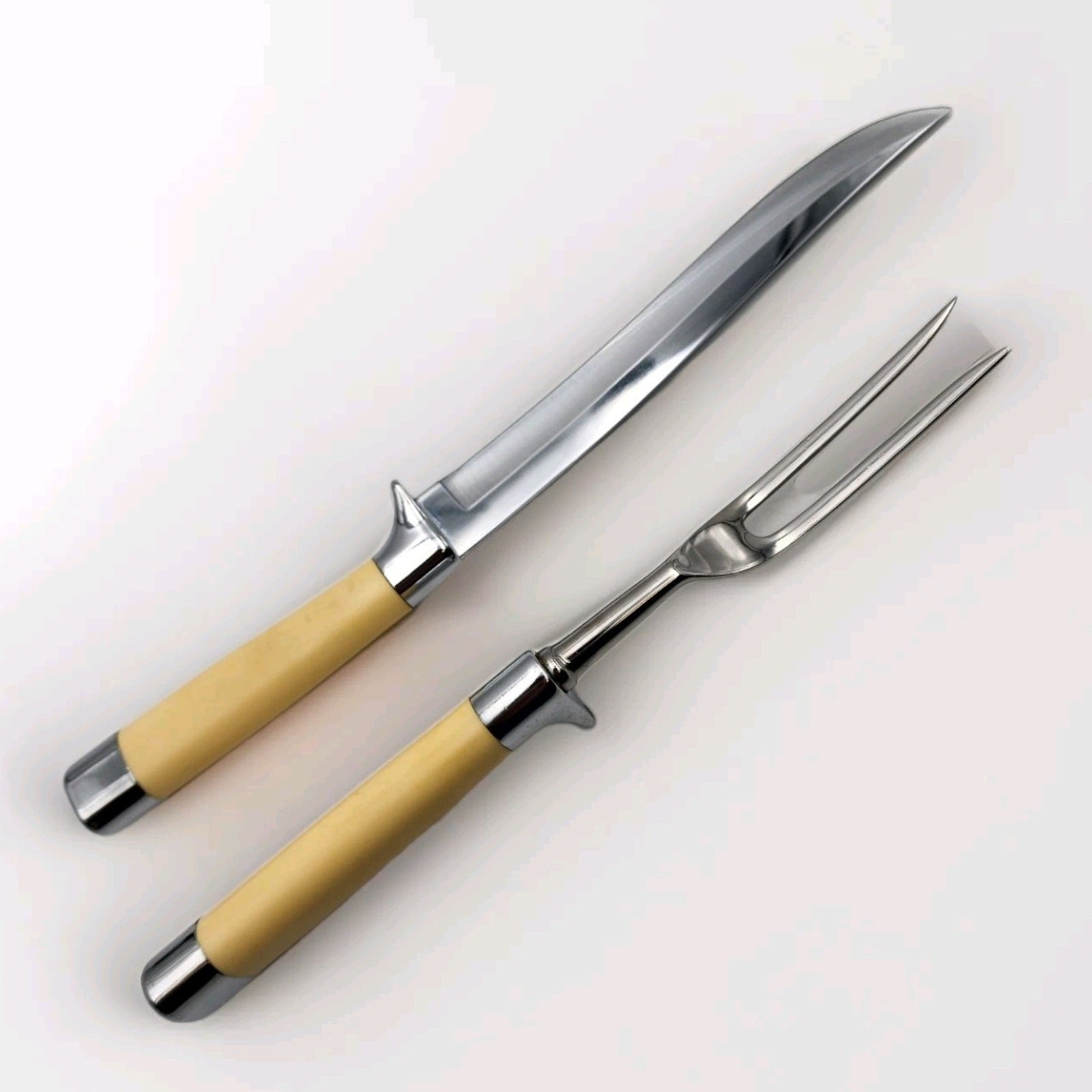 Carvel Hall Fine Cutlery Set Briddell Serving Knife and Fork In Original Case