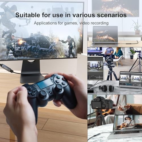 4K 30FPS HDMI Video Capture Card USB 30 with TypeC for Windows Mac Gaming Live