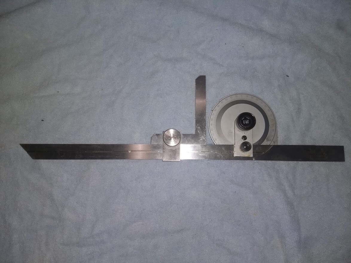 Brown and Sharpe 490-12 Bevel Protractor 12"