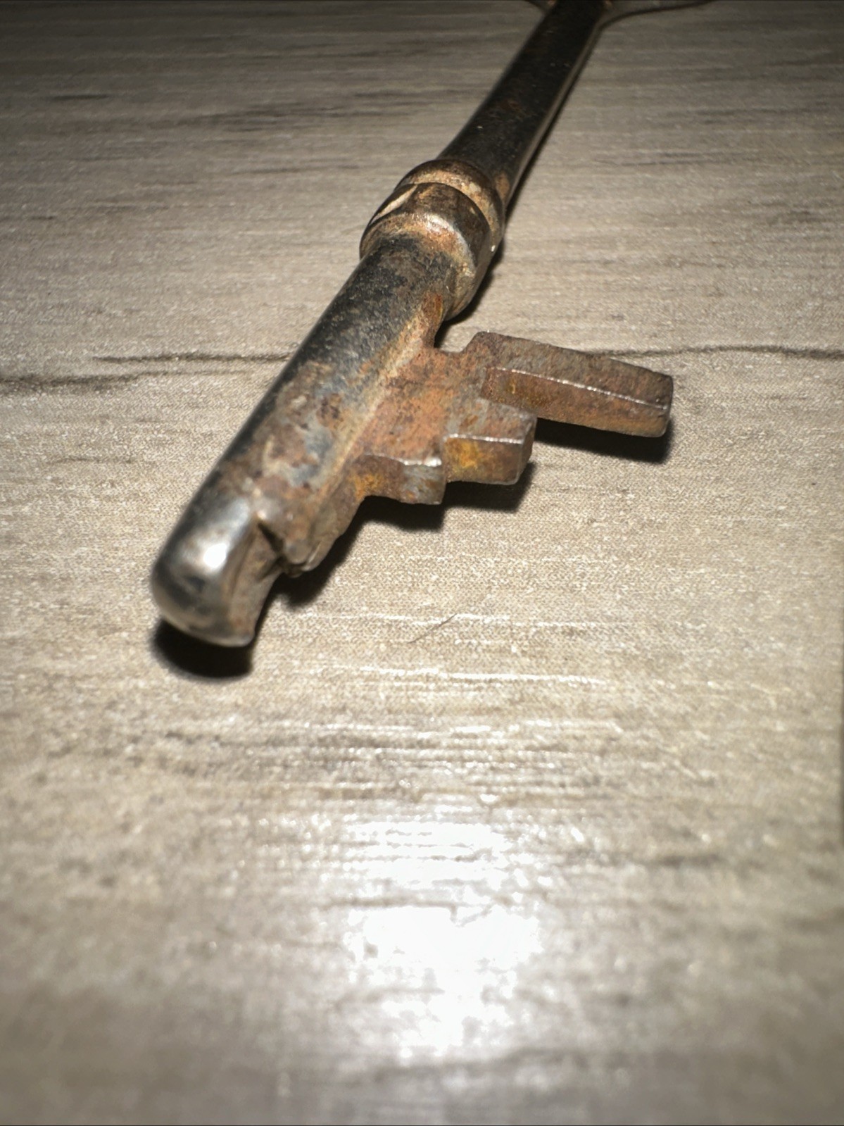 Antique Corbin Skeleton Key Solid Barrel Key. Unique Tip Design!!