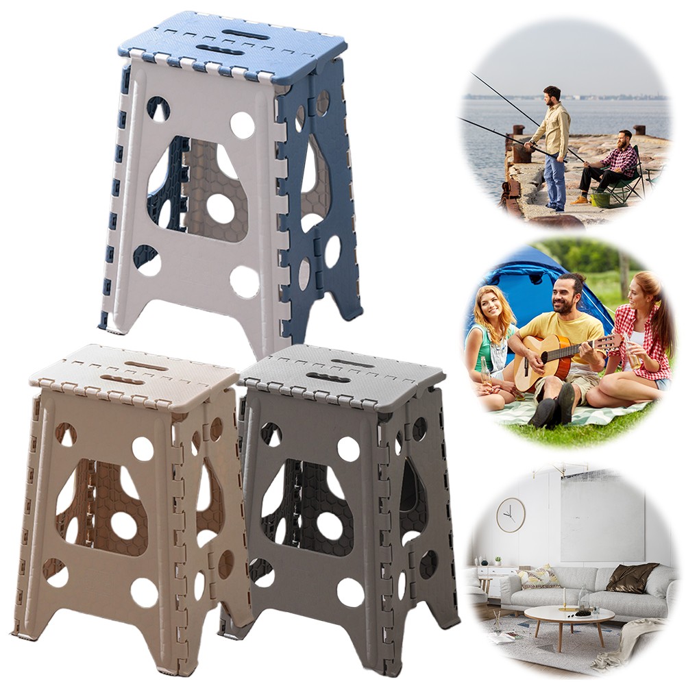 18 Inch Folding Step Stool 400 LBS Capacity Foldable Stool Collapsible Stool