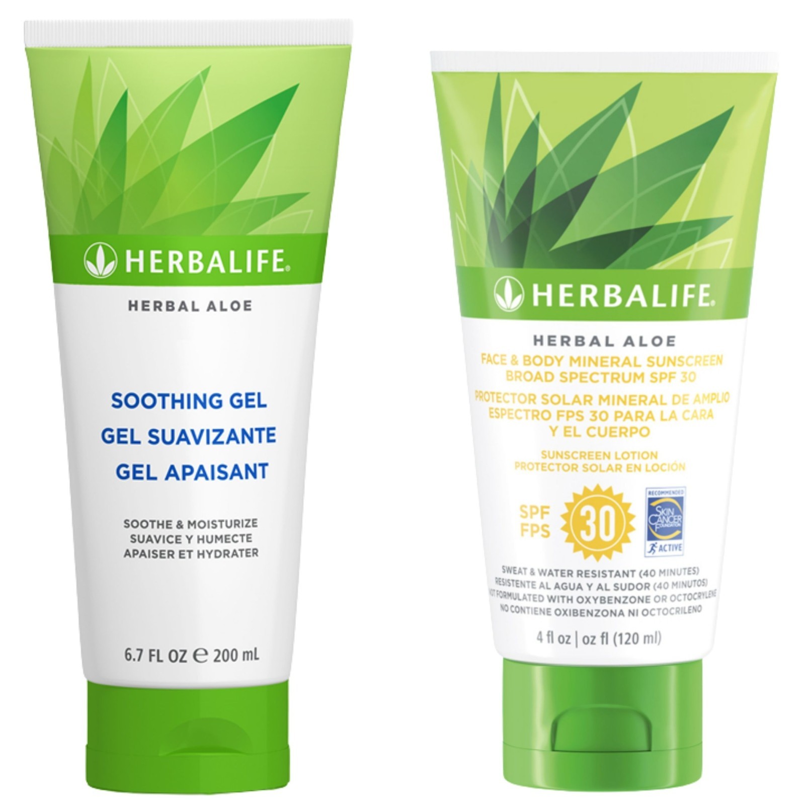 HERBALIFE Herbal Aloe Soothing Gel with  Face & Body Sunscreen Broad Sunscreen
