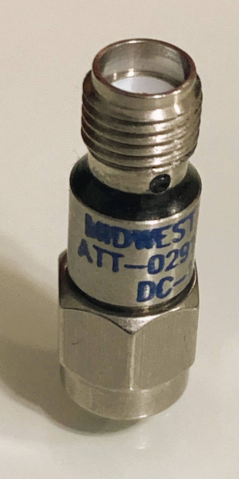 NEW MIDWEST MICROWAVE 6 Db ATT-0291-06-000-02. UP TO 12.4 GHZ