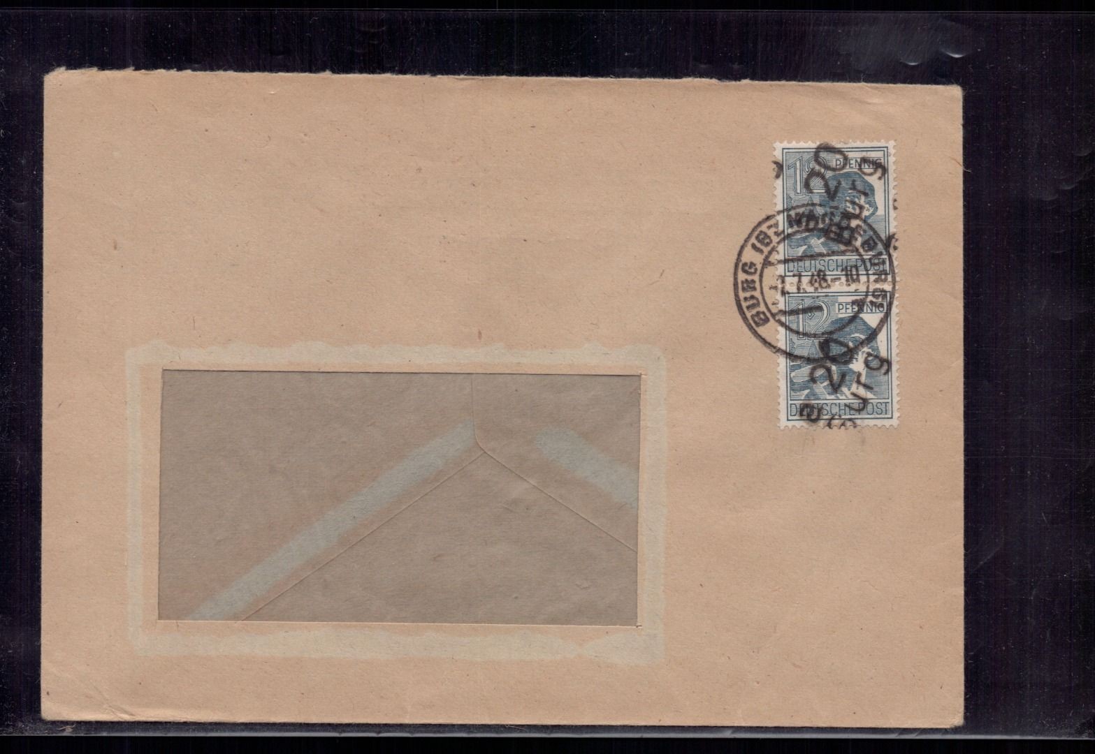Letter All. Occupation Castle-Raiffeisen Bank – 1948 + tested