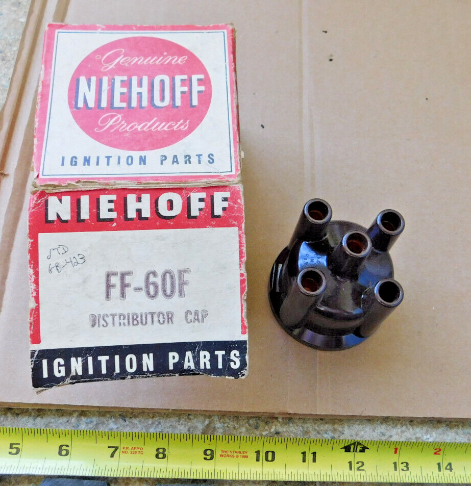 NEW NIEHOFF 4-CYL DISTRIBUTOR CAP FOR 1971-74 FORD MERCURY CARS 98" 122" ENGINES