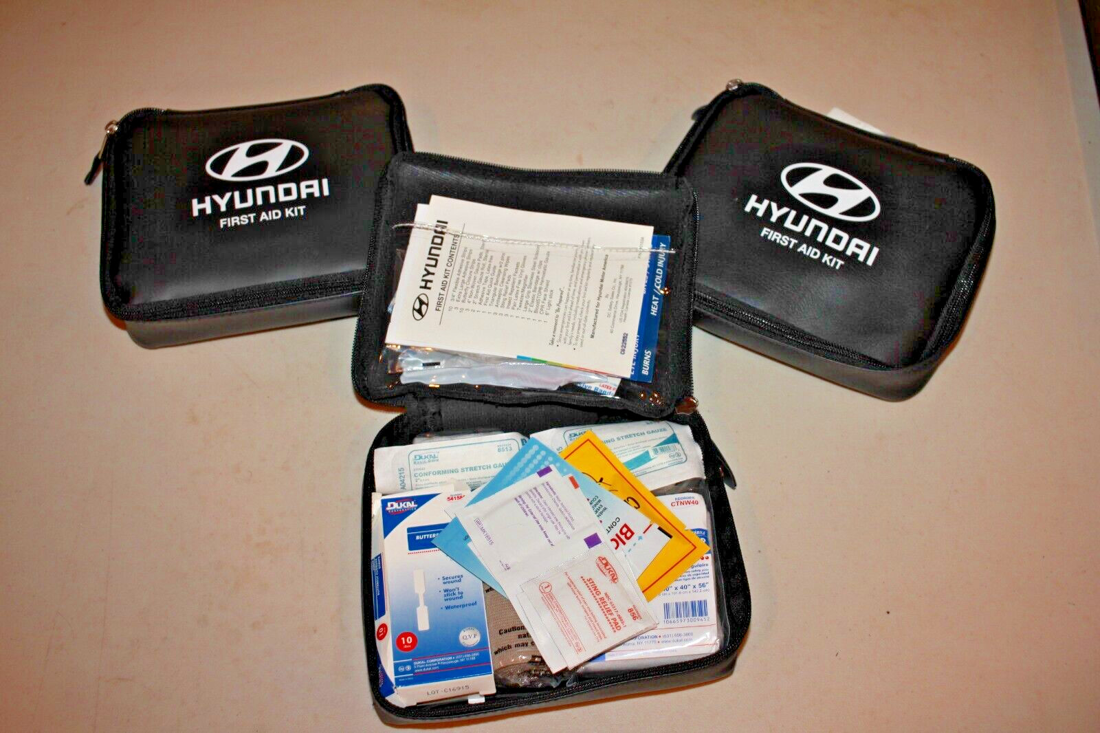 LOT OF 3 NEW OEM 2015- 2025 HYUNDAI FIRST AID KITS    FREE SHIPPING