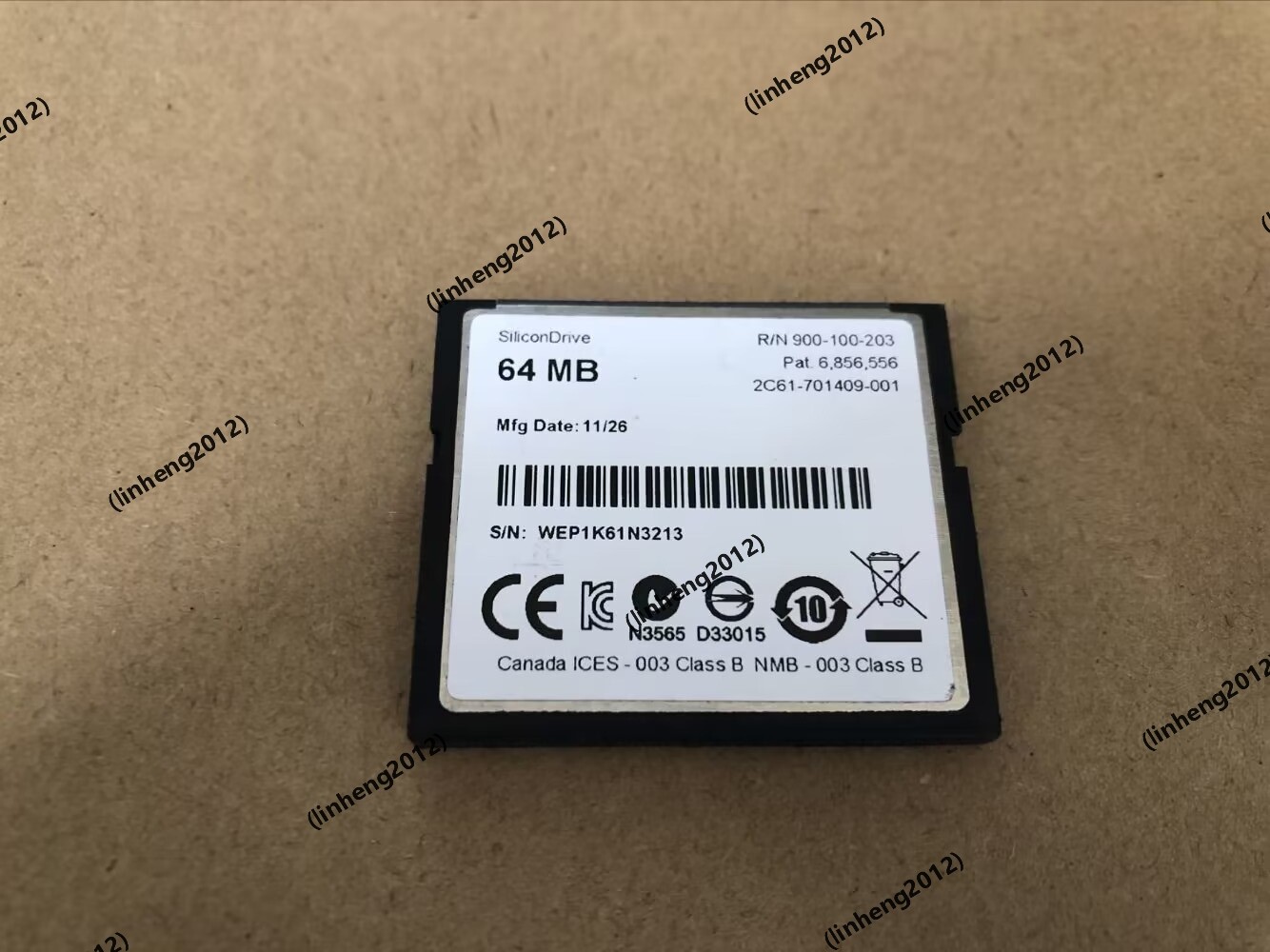 WD SiliconDrive 64MB PATA CompactFlash CF Memory card SSD-C64MI-3512