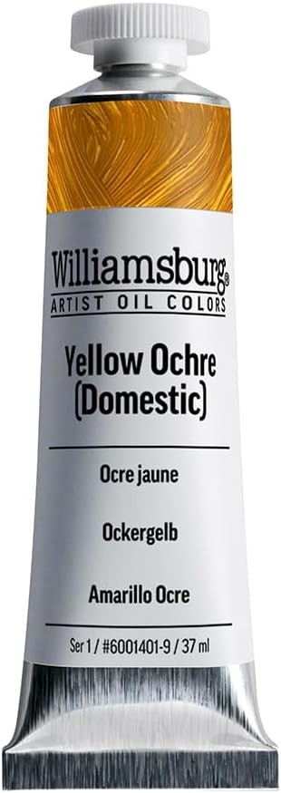Willisburg Artist Oil Colors by GOLDEN, Yellow Ochre, 37 ml tube,