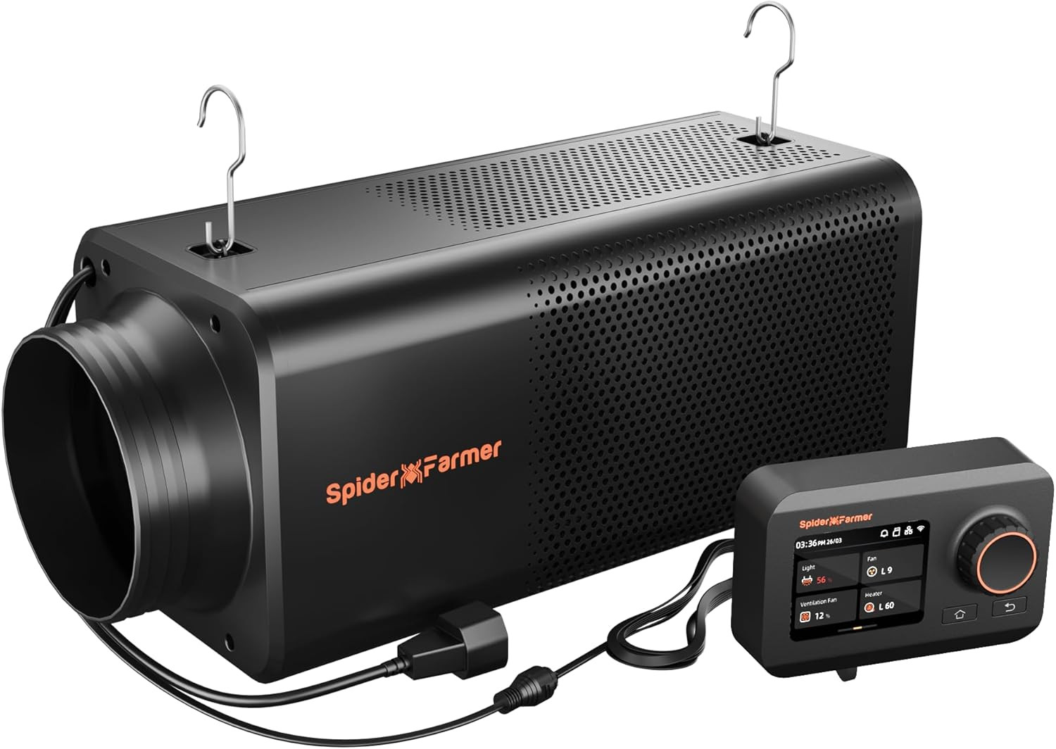 6" Inline Fan & Carbon Filter Combo with GGS Controller | Inline Fan with Carbon