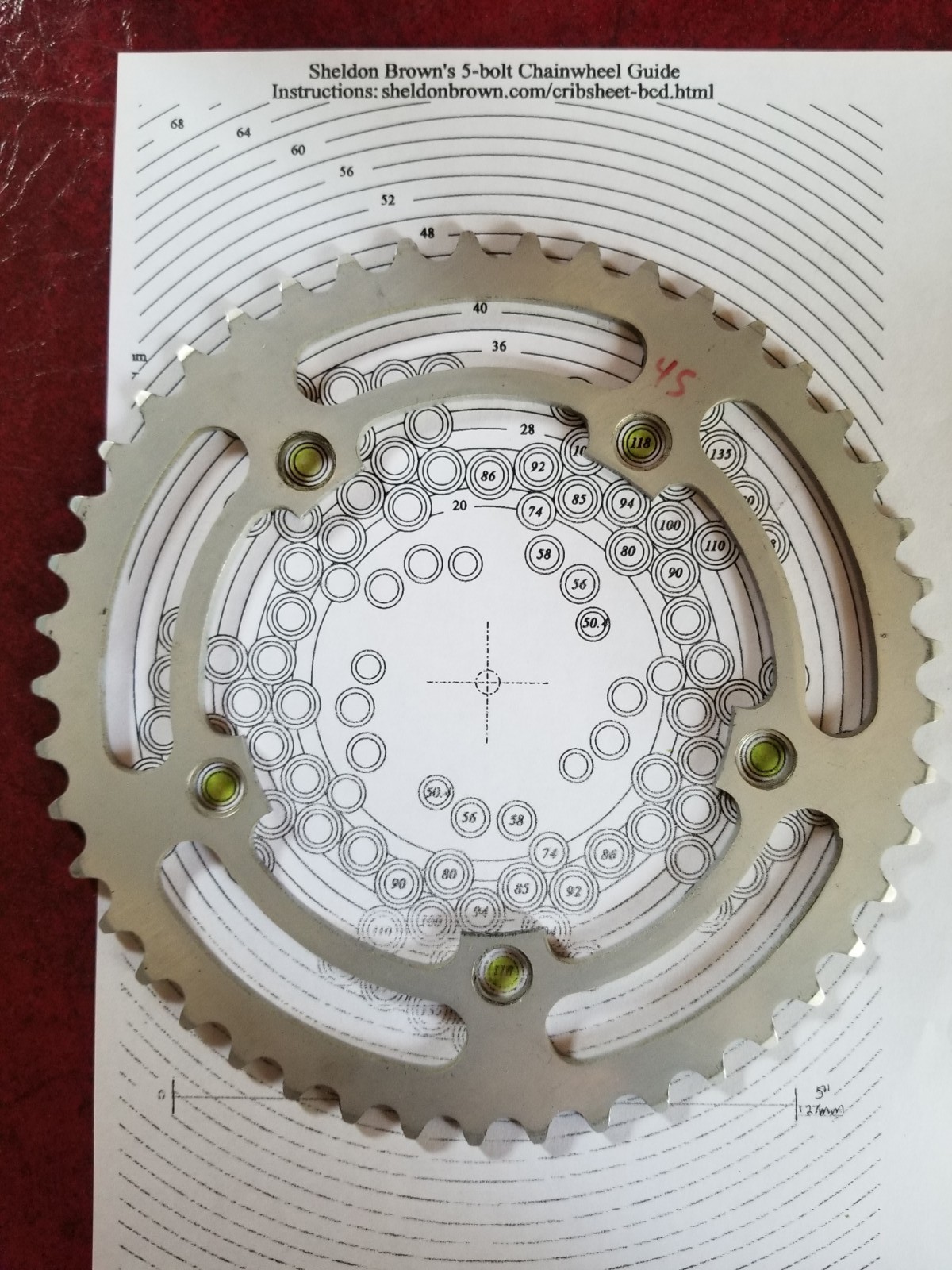 vintage 6 Sakae 118 BCD Chainrings
