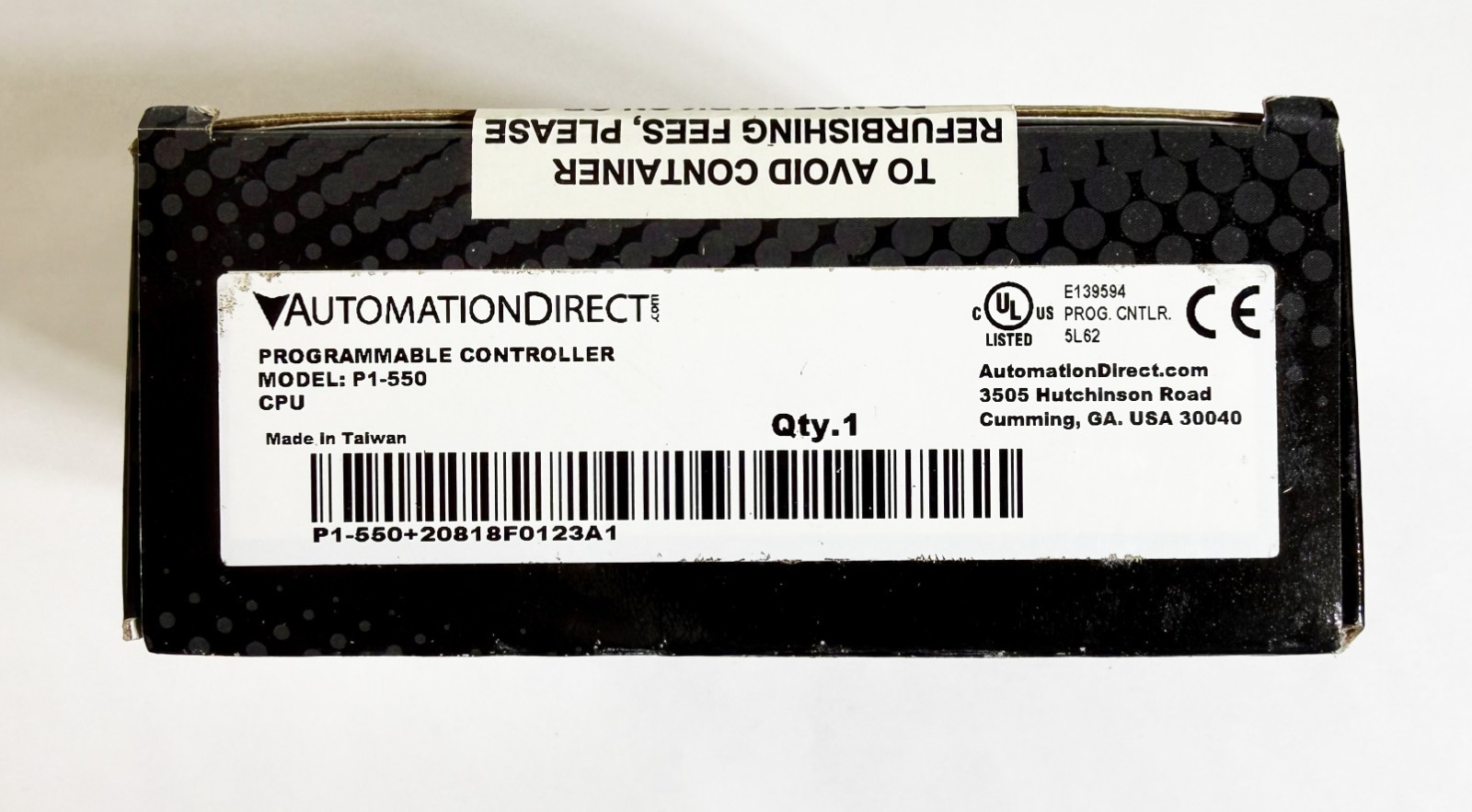 NEW Automation Direct P1-550 Programmable Controller Productivity1000 CPU