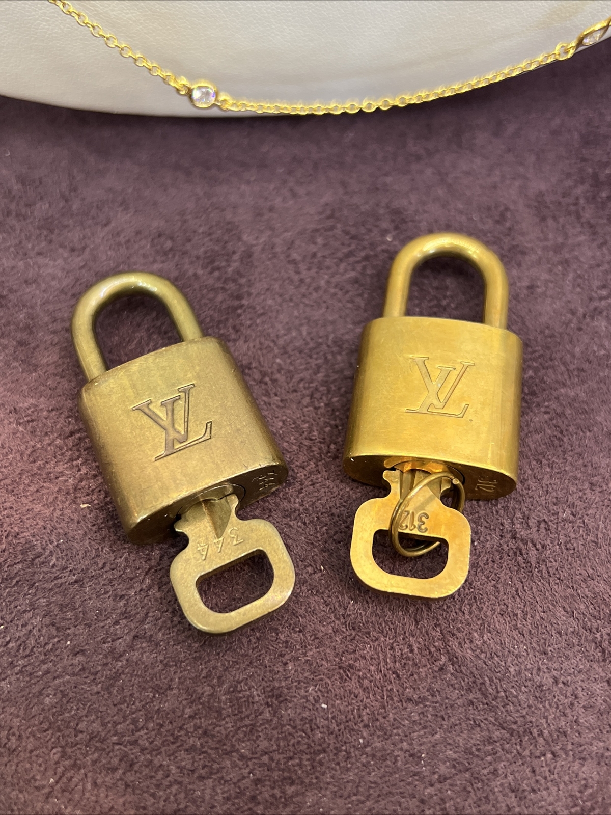 Authentic Louis Vuitton Lock & Key (unpolished)